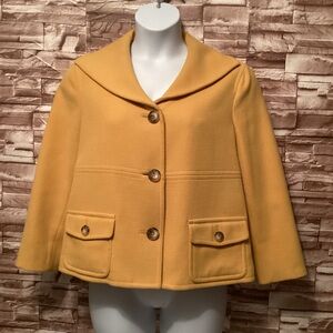 Jones New York Yellow Button-Up Jacket L